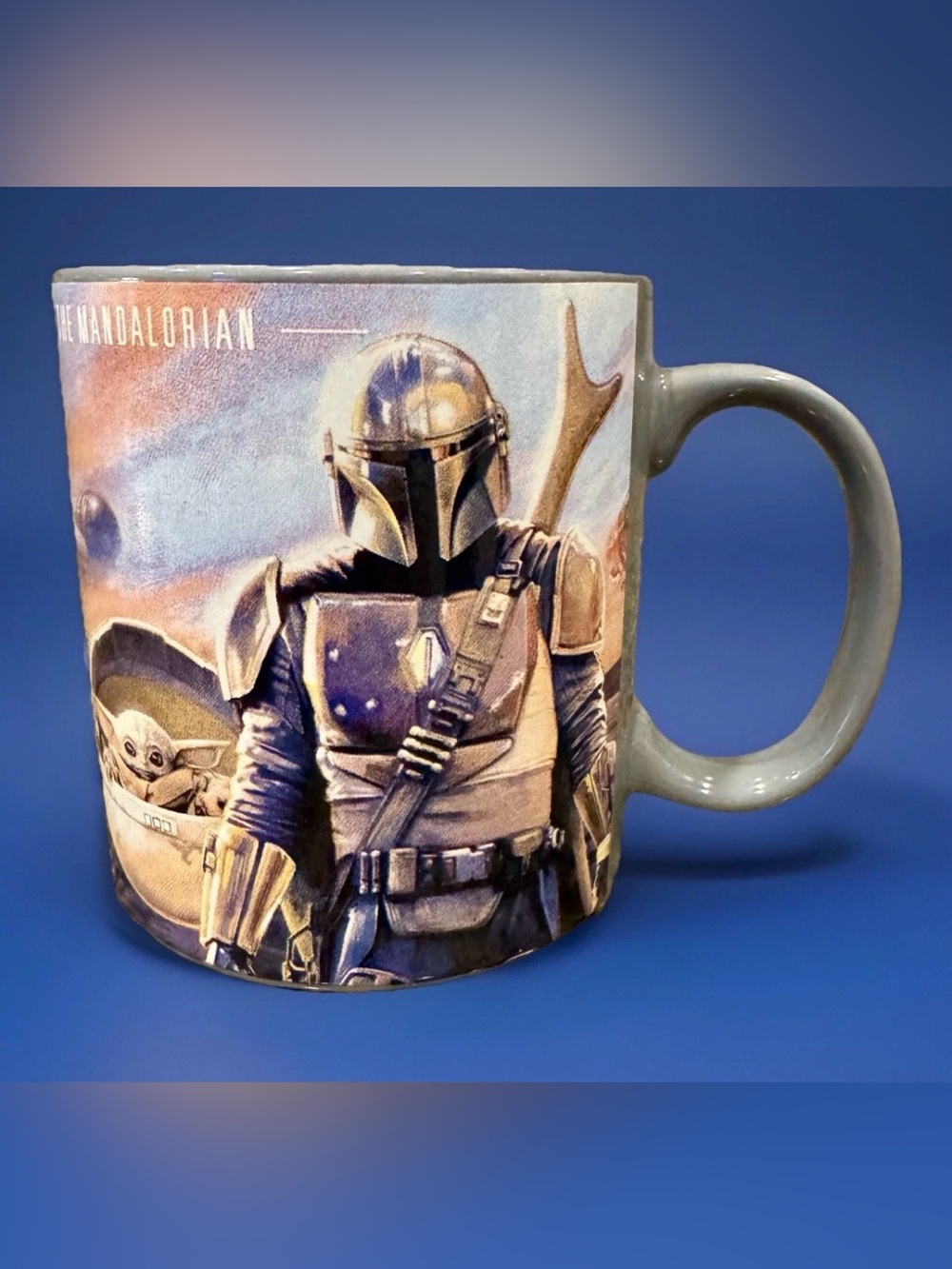 Large 20oz - Star Wars Disney Mandalorian & Child Baby Yoda Grogu Coffee Mug